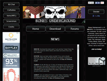 Tablet Screenshot of bones-underground.org